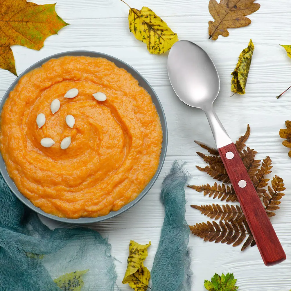 6pcs Wood H Stainless Ice Cream Kitchen Serving Curved H Pudding Spoon Dinnerware Spoon Easy Clean
6pcs Wood H Stainless Ice Cream Kitchen Serving Curved H Pudding Spoon Dinnerware Spoon Easy Clean