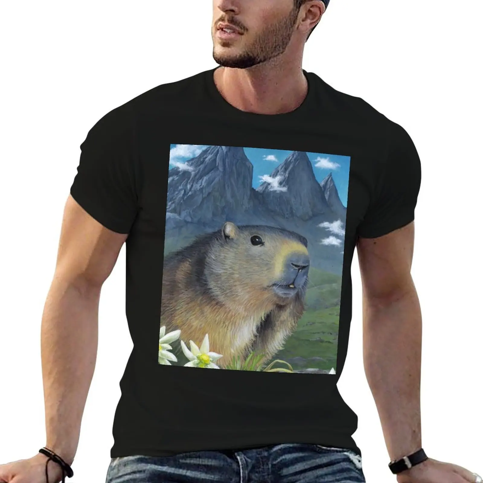 Marmot of the Alps T-Shirt graphics anime stuff men clothing
Marmot of the Alps T-Shirt graphics anime stuff men clothing