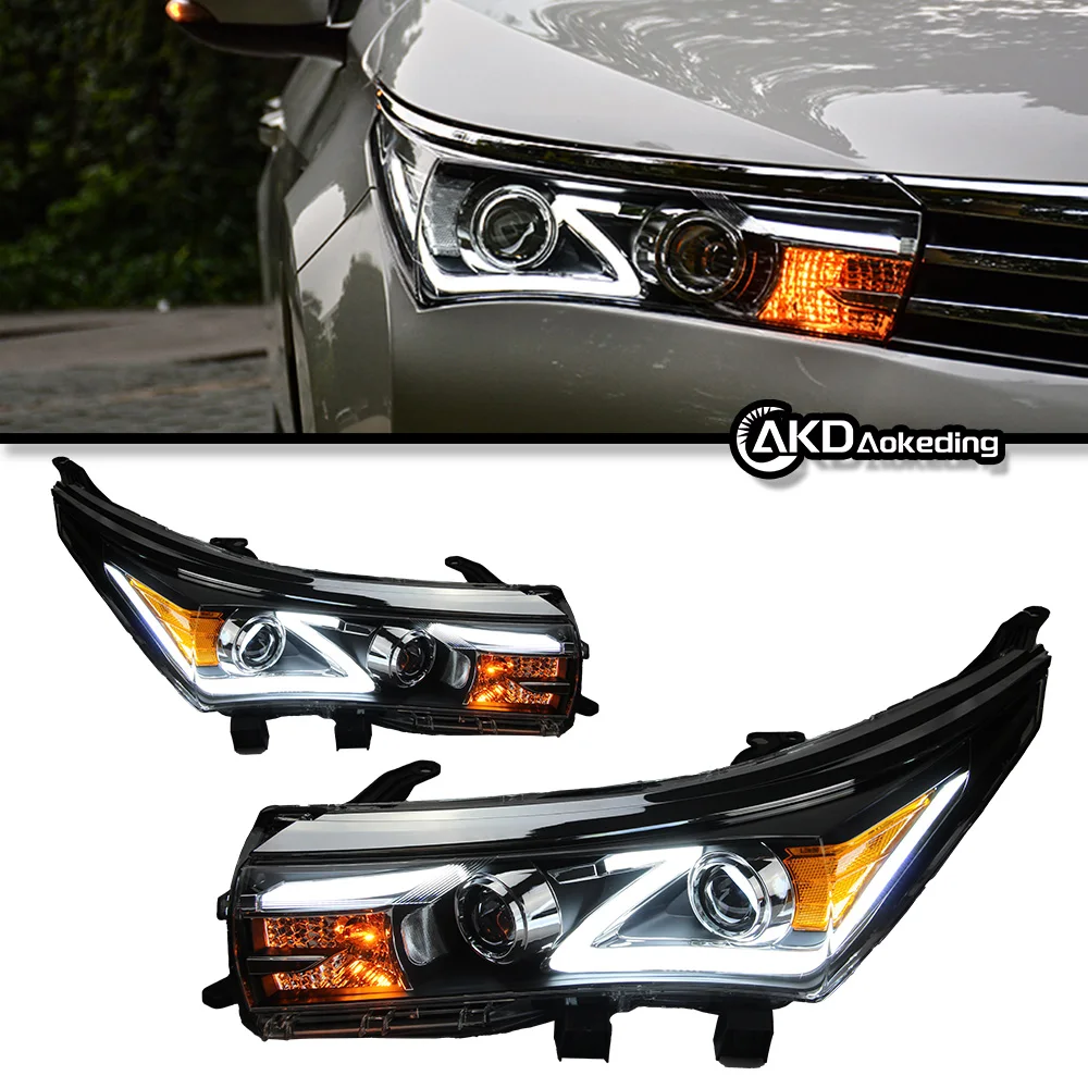 Auto Parts For Toyota Corolla Headlights 2014-2016 LED Head Lamp Upgrade Z Style DRL Low Beam High Beam Car Lights Modified
Auto Parts For Toyota Corolla Headlights 2014-2016 LED Head Lamp Upgrade Z Style DRL Low Beam High Beam Car Lights Modified