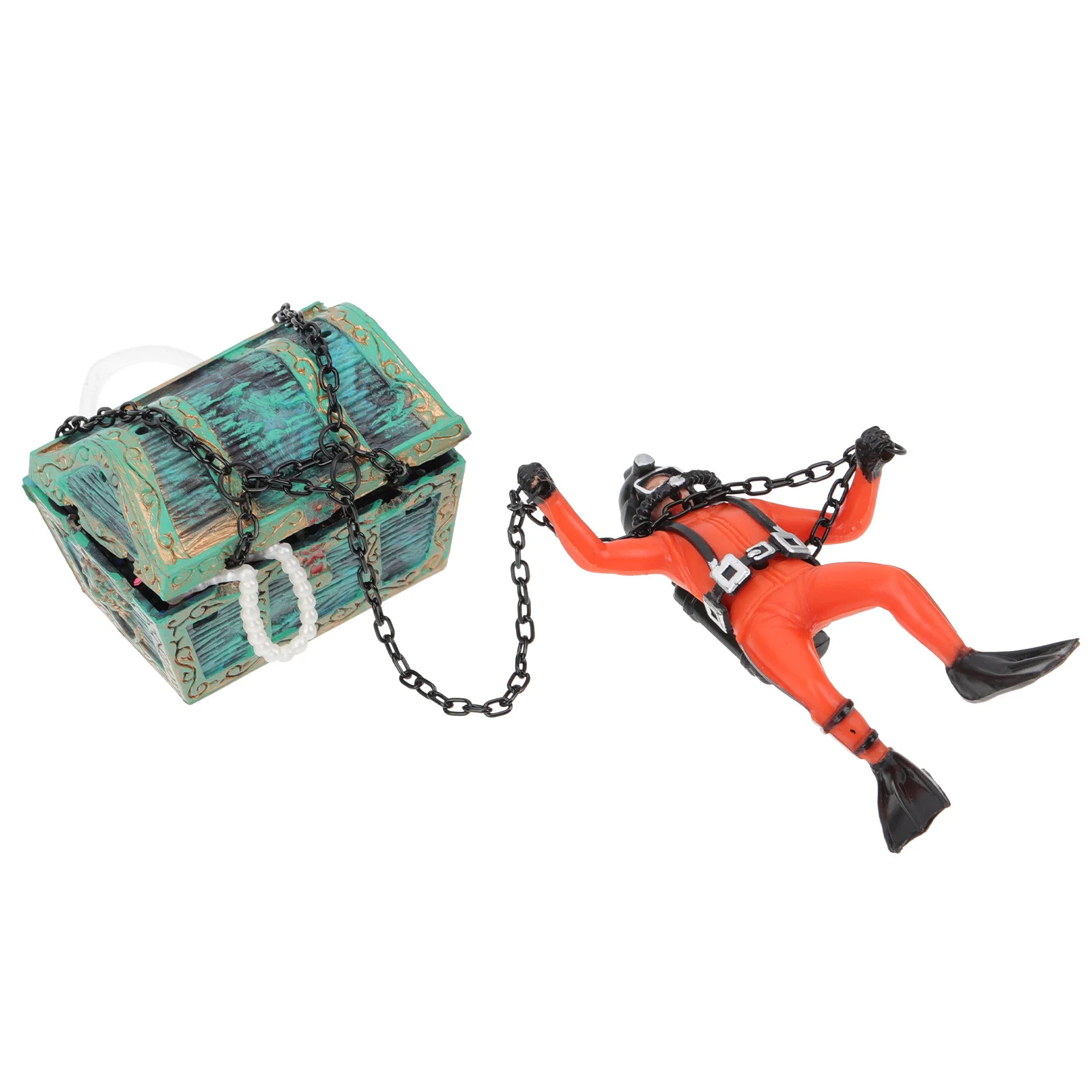 Treasure Chest Diver Aquarium Ornament Vivid Images Aerating Tank Fun Way Fish Tank Accessories Exquisite Texture Long Lasting 
Treasure Chest Diver Aquarium Ornament Vivid Images Aerating Tank Fun Way Fish Tank Accessories Exquisite Texture Long Lasting
