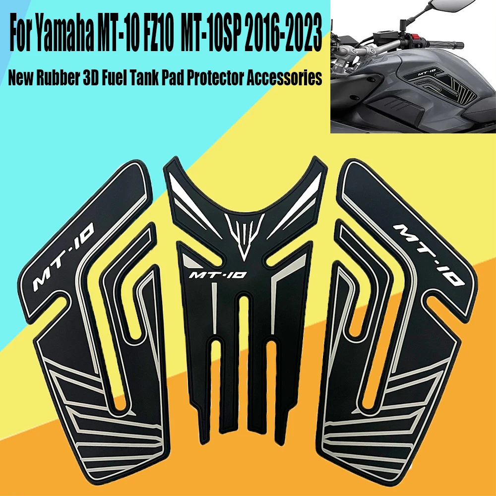 For Yamaha MT10 FZ10 FZ MT-10 MT-10SP 2016-2023 New Rubber 3D Fuel Tank Pad Motorcycle Protector Accessories
For Yamaha MT10 FZ10 FZ MT-10 MT-10SP 2016-2023 New Rubber 3D Fuel Tank Pad Motorcycle Protector Accessories