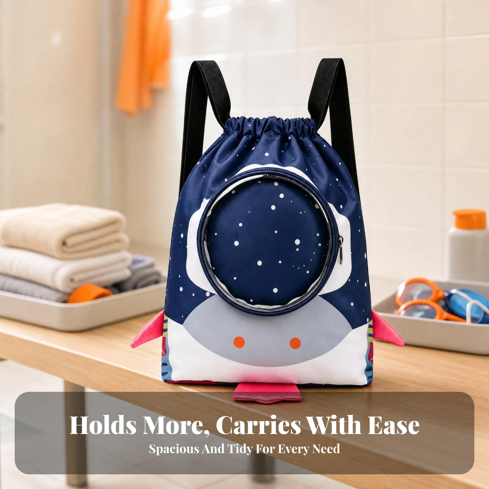 Dolphin Backpack Lightweight Drawstring Beach Backpack Swim Bag Water-Resistant Drawstring Gym Bag Easy to Clean for Swimming
Dolphin Backpack Lightweight Drawstring Beach Backpack Swim Bag Water-Resistant Drawstring Gym Bag Easy to Clean for Swimming