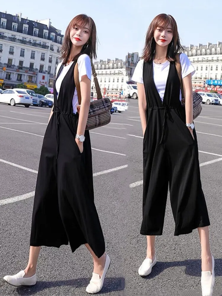 Faionable Summer New High Waist Loose Wide Leg Pants Set Women's Two-Piece Suit Slimming Effect Age-Defng Trendy Overall ...
Faionable Summer New High Waist Loose Wide Leg Pants Set Women's Two-Piece Suit Slimming Effect Age-Defng Trendy Overall ...