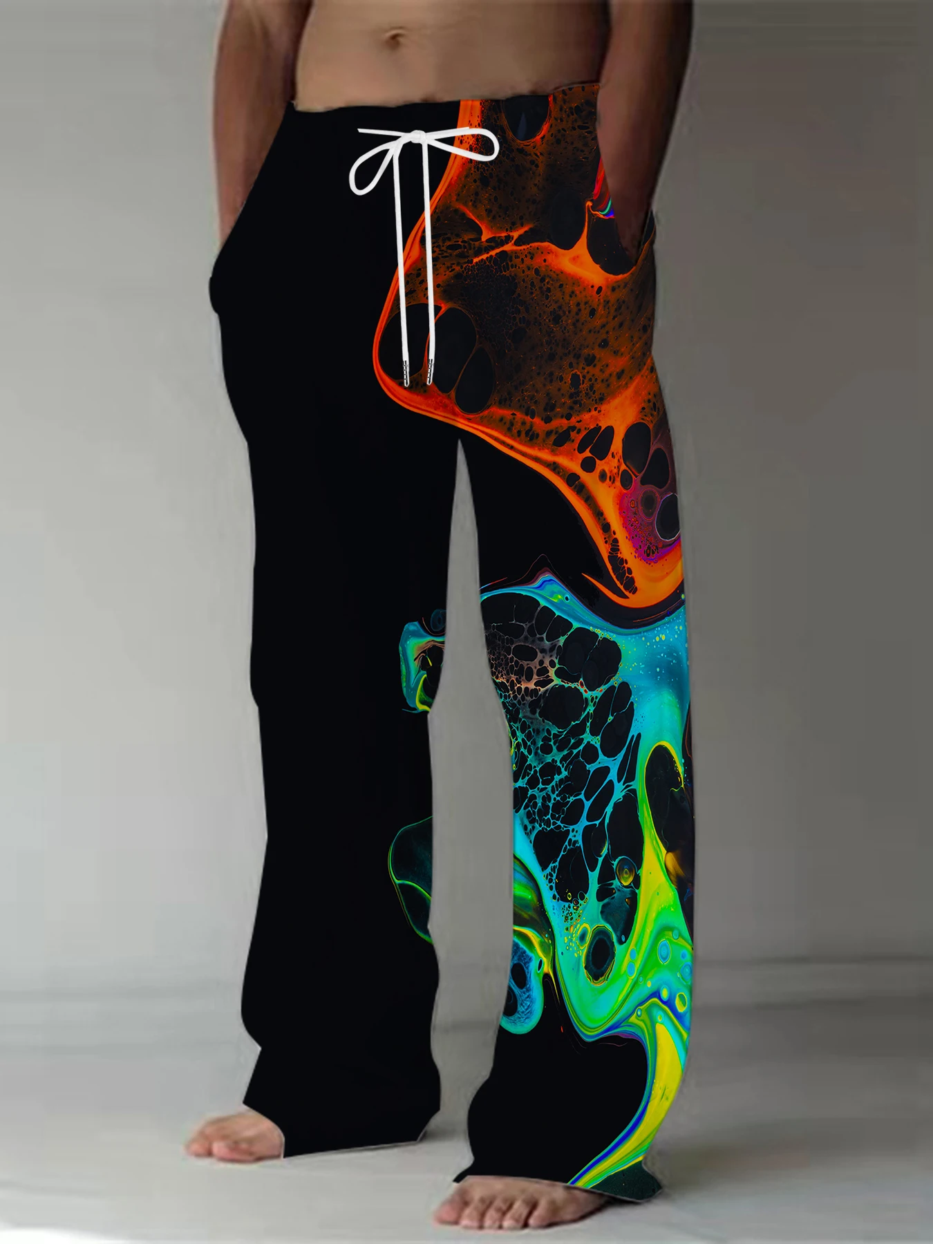 2026 Men's Printed Straight Leg Pants Vibrant Abstract Pattern Drawstring Waist Loose Fit Summer Beach Casual Swim Shorts
2026 Men's Printed Straight Leg Pants Vibrant Abstract Pattern Drawstring Waist Loose Fit Summer Beach Casual Swim Shorts