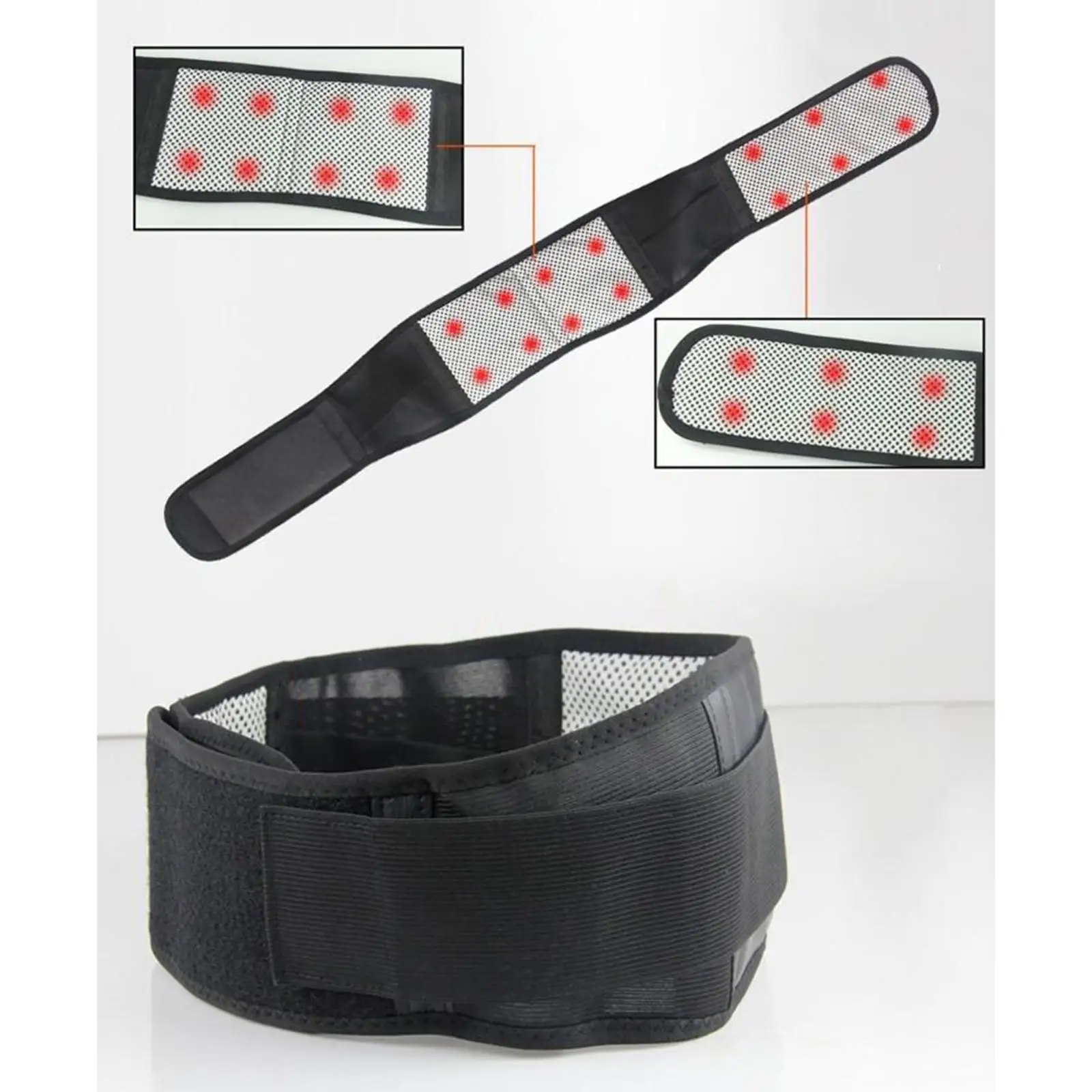 Magnetic Therapy Self-Heating Support Belt Lower Back Brace Black
Magnetic Therapy Self-Heating Support Belt Lower Back Brace Black