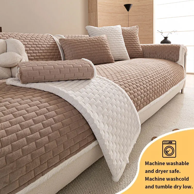 1PC-Plush sofa cushion, ideal for living room home decoration, indoor sofa dust and stain protection furniture protective pad
1PC-Plush sofa cushion, ideal for living room home decoration, indoor sofa dust and stain protection furniture protective pad