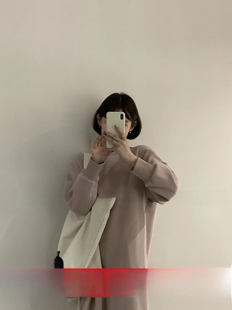Loose Fit Casual Dress Autumn Winter Simple Silhouette Lazy Relaxing Feel Nine Colors One Step Skirt Art Me Women's Clothing
Loose Fit Casual Dress Autumn Winter Simple Silhouette Lazy Relaxing Feel Nine Colors One Step Skirt Art Me Women's Clothing