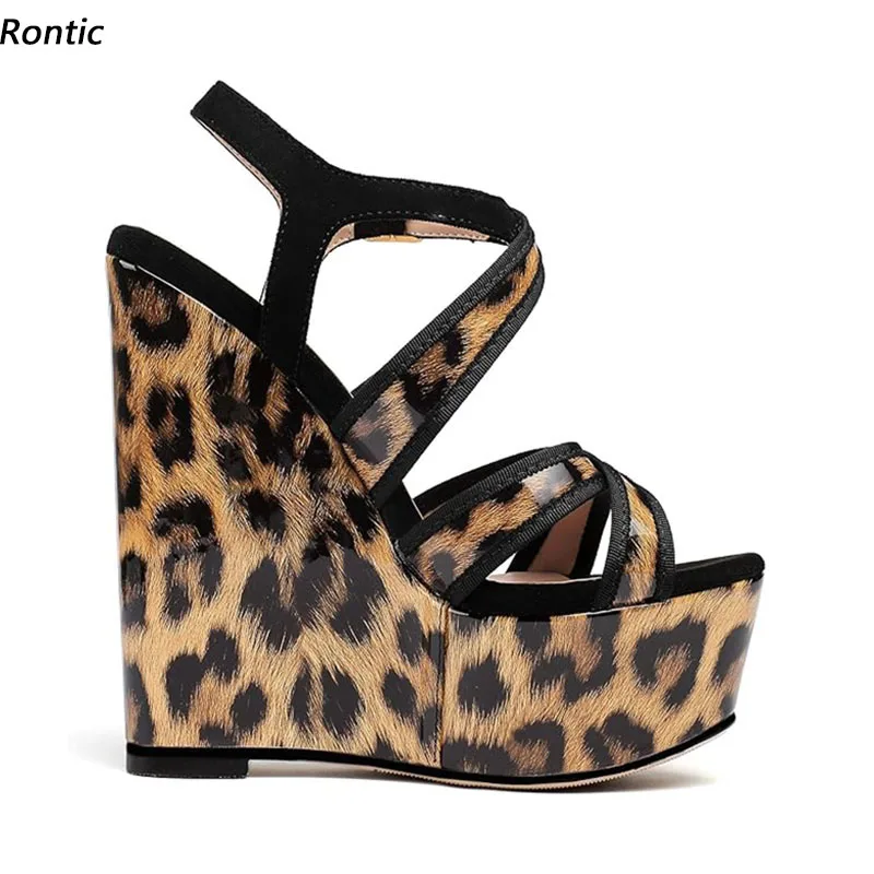 Женские леопардовые сандалии на платформе, с пряжкой и круглым носком, размеры 5-20
Женские леопардовые сандалии на платформе, с пряжкой и круглым носком, размеры 5-20
