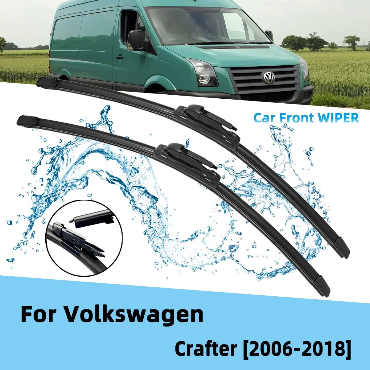 Front Wiper Accessorie Double Rubber Car Wipers for Volkswagen Crafter 2006-2018 Wipers Brushes New Upgraded 2018 2017 2016
Front Wiper Accessorie Double Rubber Car Wipers for Volkswagen Crafter 2006-2018 Wipers Brushes New Upgraded 2018 2017 2016