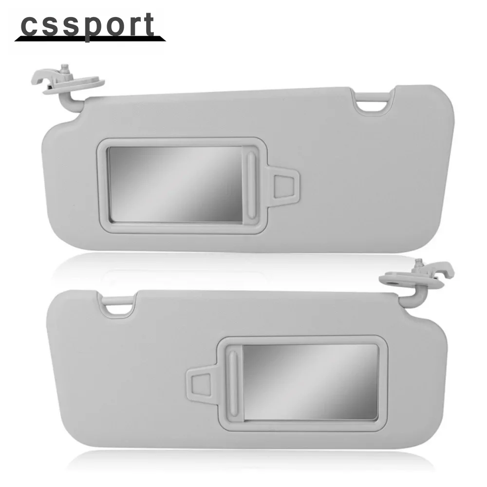 Pair Driver & Passenger Gray Sun Visor with Mirror for 2017-2019 Hyundai Elantra
Pair Driver & Passenger Gray Sun Visor with Mirror for 2017-2019 Hyundai Elantra
