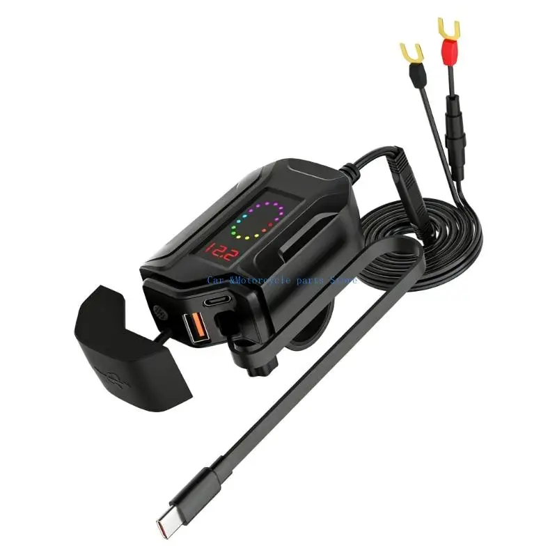 Y9UC Shockproof Motorcycle Phone Charging Power Adapter 18W Quick With LED Battery For Long Distance Travel
Y9UC Shockproof Motorcycle Phone Charging Power Adapter 18W Quick With LED Battery For Long Distance Travel