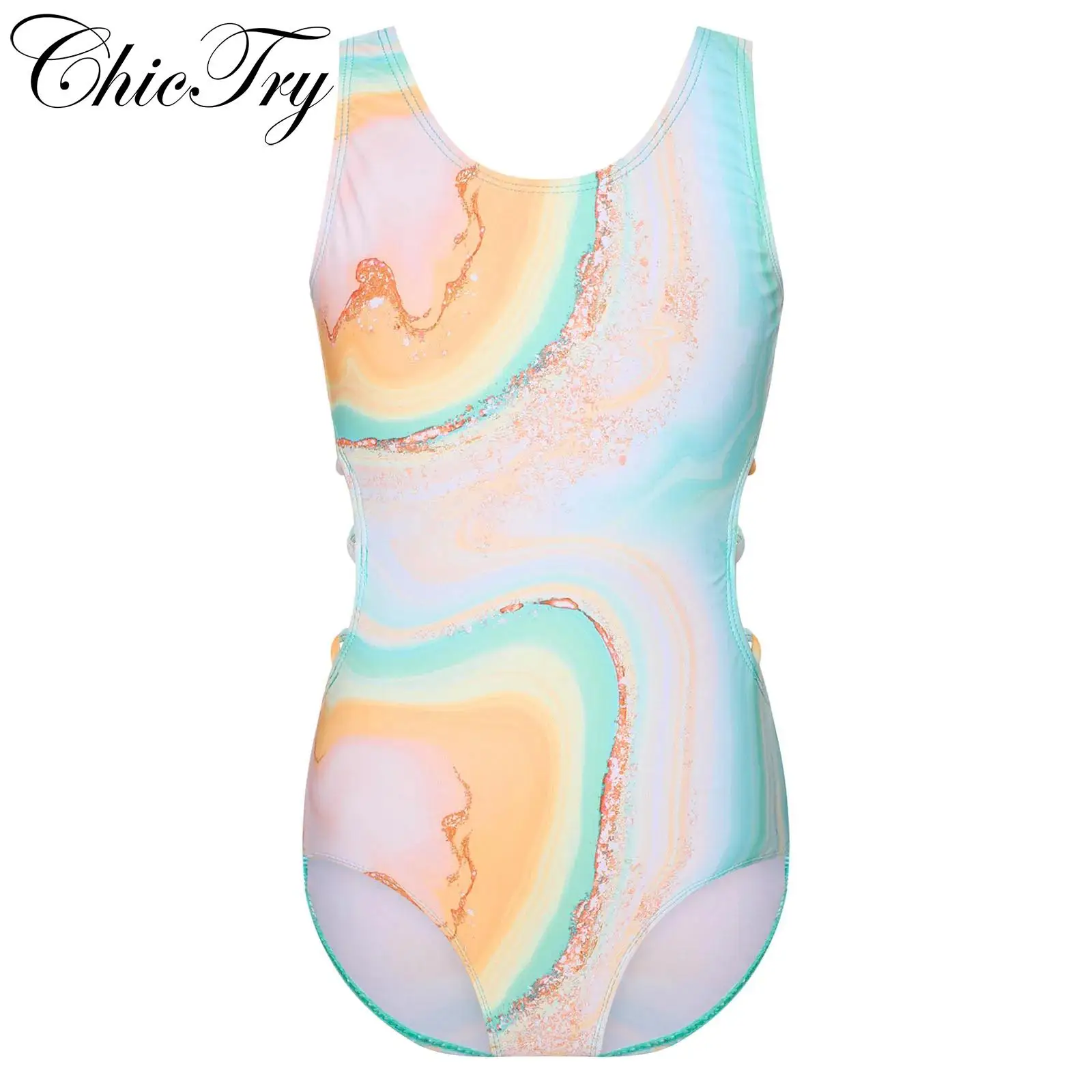 Kids Girls Swim Leotard One Piece Swimsuit Sleeveless Hollow Out Cut-Out Tie Dye Print Bodysuit Swimwear Beachwear Bathing Suit
Kids Girls Swim Leotard One Piece Swimsuit Sleeveless Hollow Out Cut-Out Tie Dye Print Bodysuit Swimwear Beachwear Bathing Suit