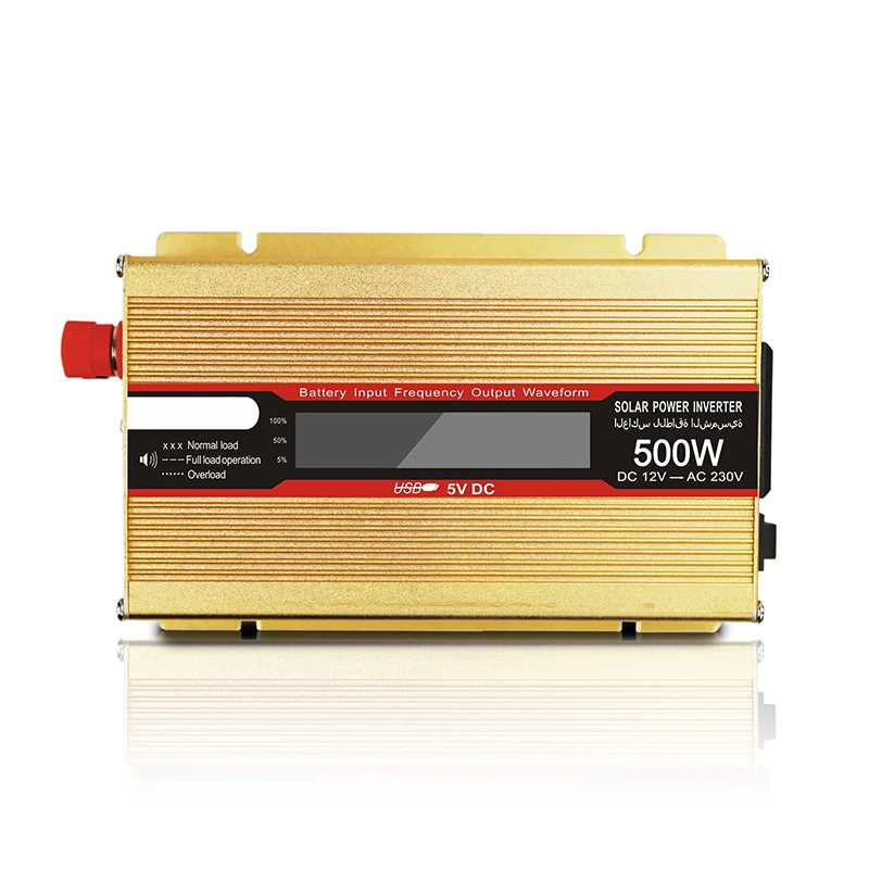 DC 12V 24V 48V 500W Power Converter New Technology AC Solar Automotive Inverter 110V 220V Output Frequency for Home Appliances
DC 12V 24V 48V 500W Power Converter New Technology AC Solar Automotive Inverter 110V 220V Output Frequency for Home Appliances