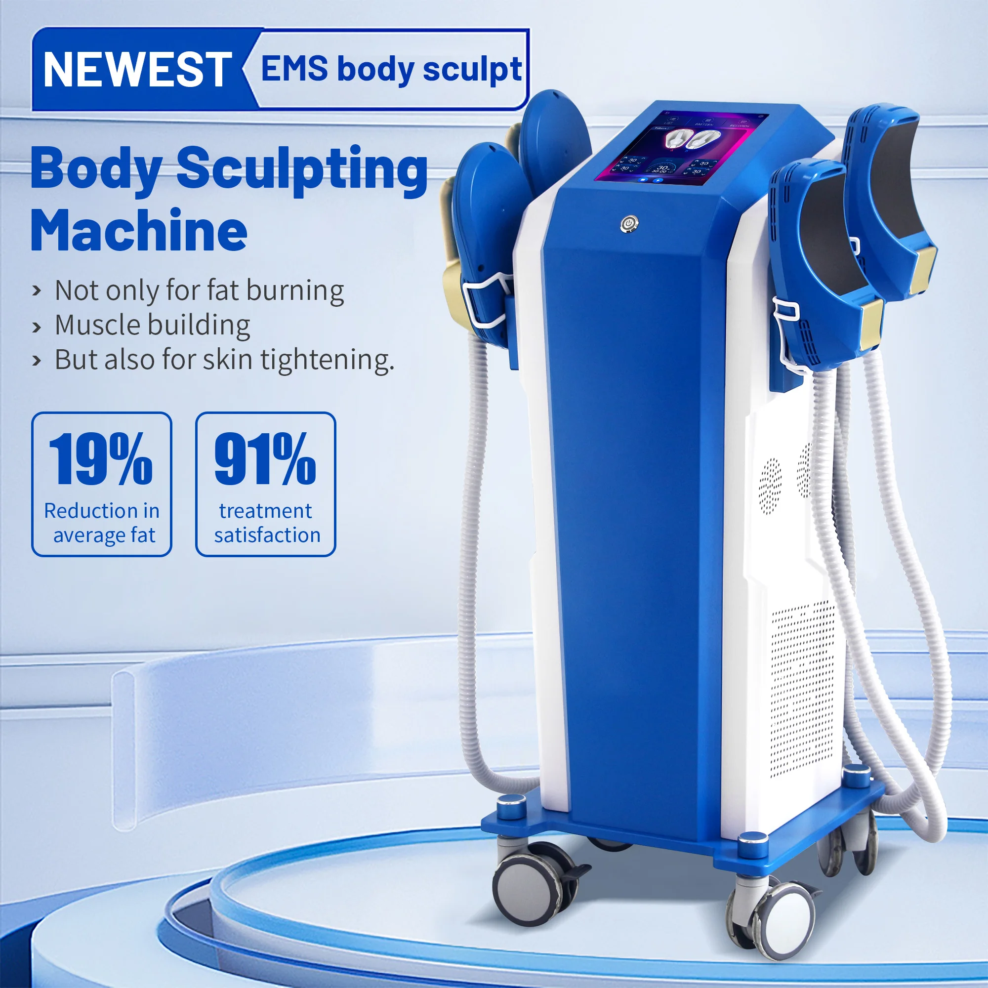 New 6500W 200HZ 15 Tesla Body Sculpting Machine Shaping Radio Frequency RF Muscle Stimulator Device
New 6500W 200HZ 15 Tesla Body Sculpting Machine Shaping Radio Frequency RF Muscle Stimulator Device