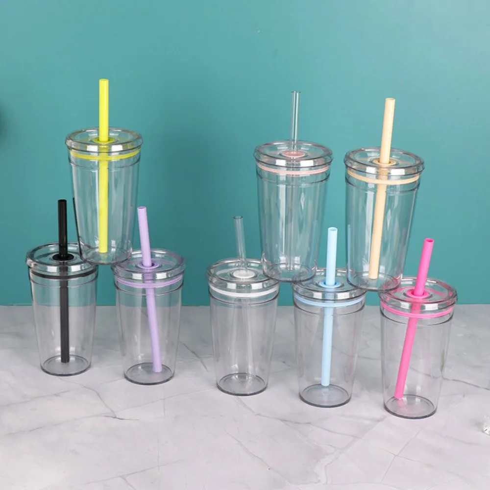 Portable 450ml Straw Cup Transparent Reusable Drinking Cup Single Layer Plastic Coffee Cup Home
Portable 450ml Straw Cup Transparent Reusable Drinking Cup Single Layer Plastic Coffee Cup Home