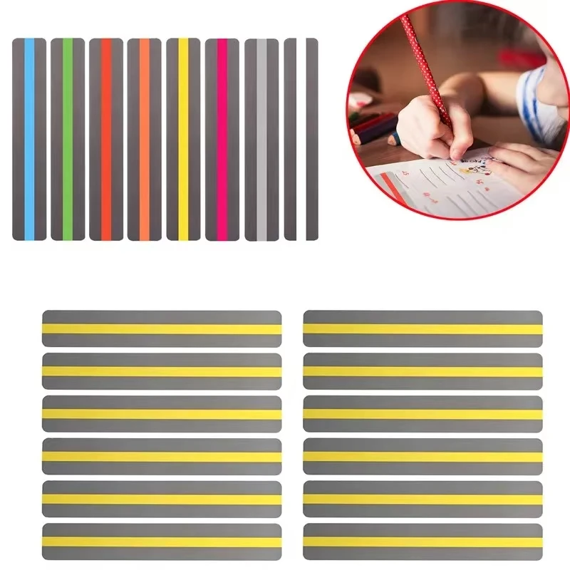 6Pcs Transparent reading guide, school supplies, fluorescent lights, colored coverings, plastic bookmarks for students with read
6Pcs Transparent reading guide, school supplies, fluorescent lights, colored coverings, plastic bookmarks for students with read