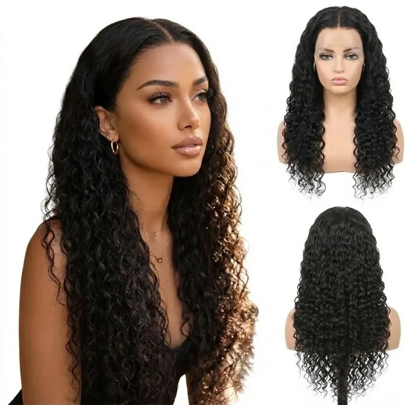 Glueless Wet Wavy Synthetic Wig 13x4 Front Lace 150 Density Pre Plucked Fashion Hairstyle Wig for Ladies
Glueless Wet Wavy Synthetic Wig 13x4 Front Lace 150 Density Pre Plucked Fashion Hairstyle Wig for Ladies