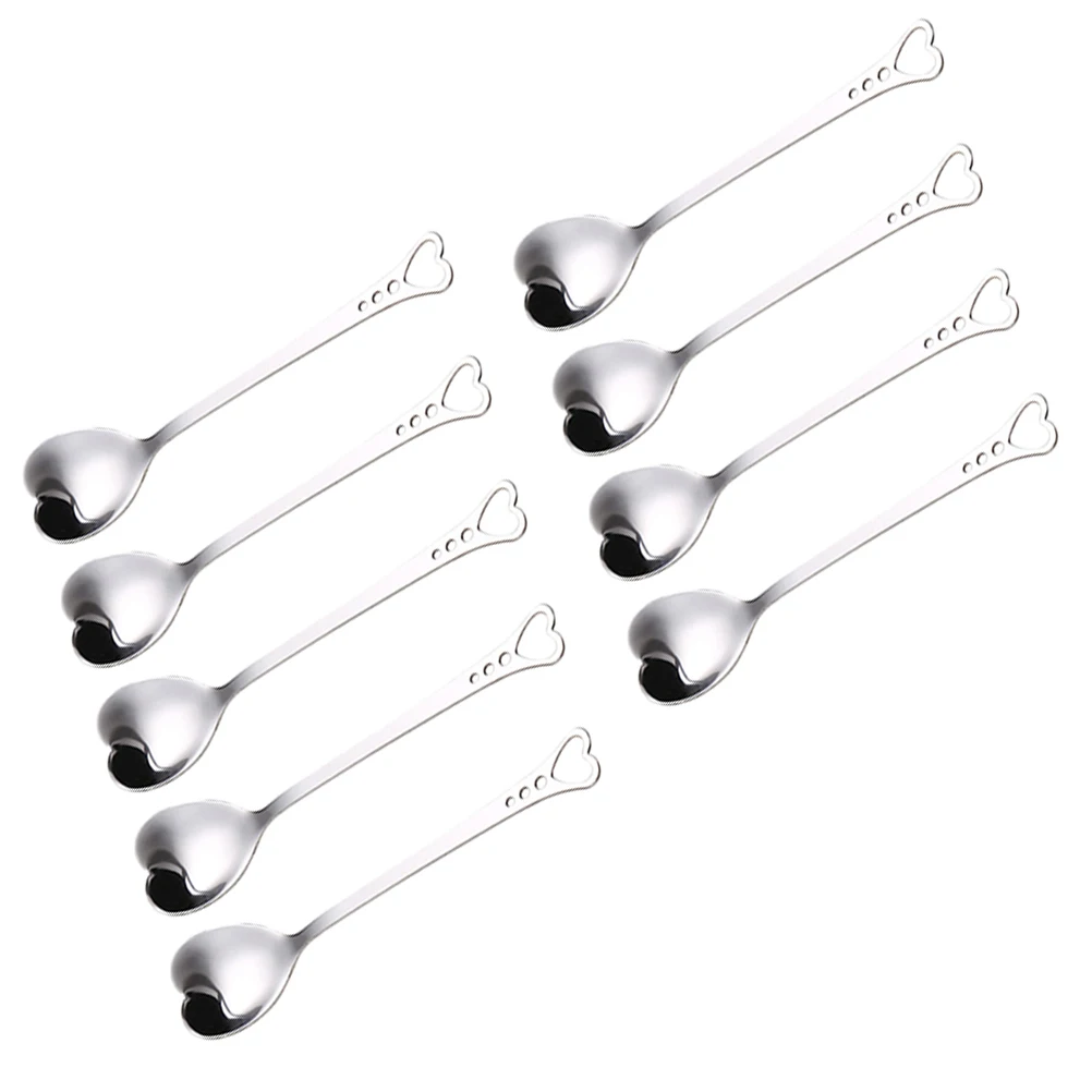 9 Pcs Heart Shaped Spoon Stainless Steel Hollowout Stirring Cake Home Elegant Safe Eco Friendly Sweet Snacks Kitchen Bar
9 Pcs Heart Shaped Spoon Stainless Steel Hollowout Stirring Cake Home Elegant Safe Eco Friendly Sweet Snacks Kitchen Bar
