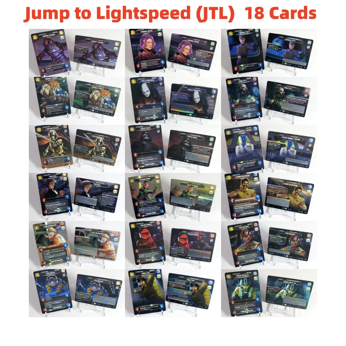 SWUDB Foil Proxy Card Jump to Lightspeed (JTL) Rio Durant Han Solo Boba Fett Grand Admiral Trading Card Collection Toys Gift
SWUDB Foil Proxy Card Jump to Lightspeed (JTL) Rio Durant Han Solo Boba Fett Grand Admiral Trading Card Collection Toys Gift
