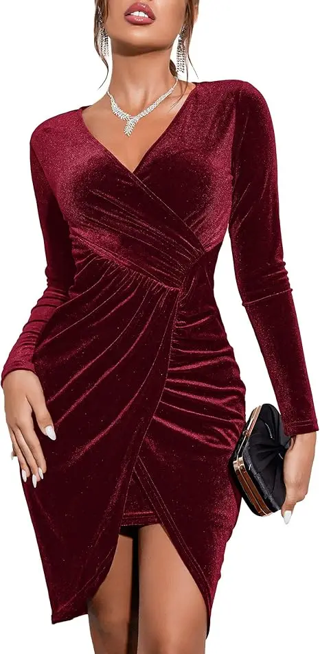 DRESS FORE Brown Evening Dresses Velour for Knee-Length V-Neck Backless Party Dress Criss-Cross Vestidos De Fiesta Customized
DRESS FORE Brown Evening Dresses Velour for Knee-Length V-Neck Backless Party Dress Criss-Cross Vestidos De Fiesta Customized
