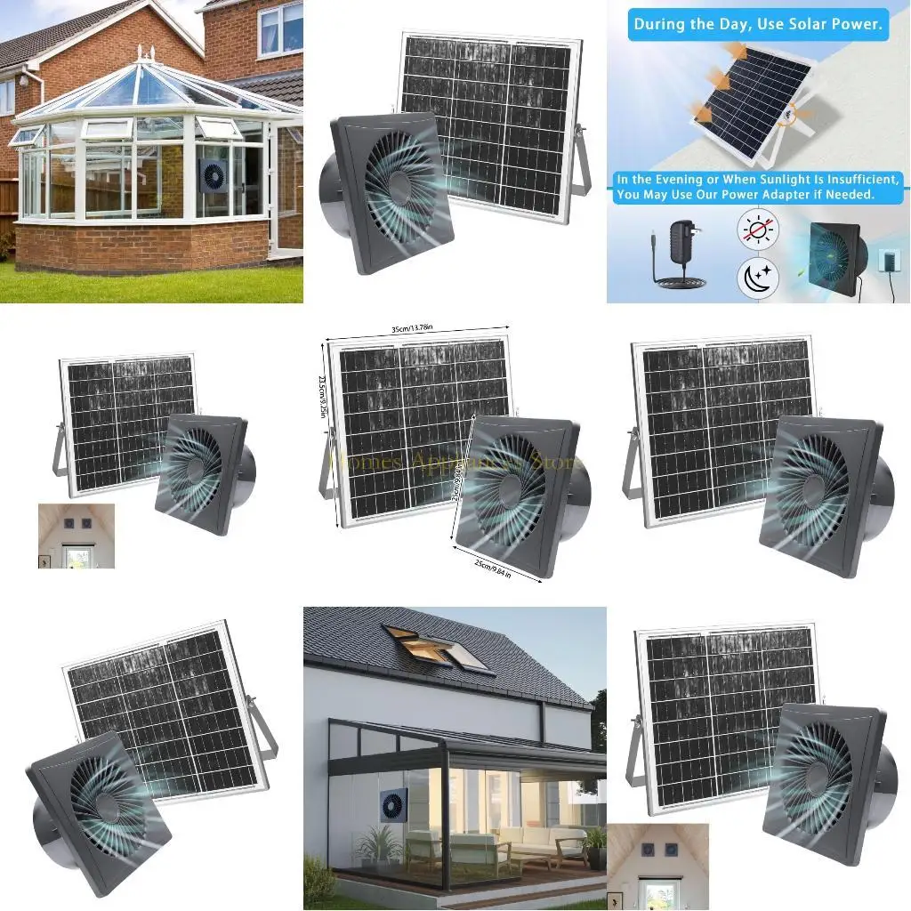 D0AB 12V 12W Solar Power Exhaust Fan Ventilation Solution Bathroom Extractor Fan
D0AB 12V 12W Solar Power Exhaust Fan Ventilation Solution Bathroom Extractor Fan