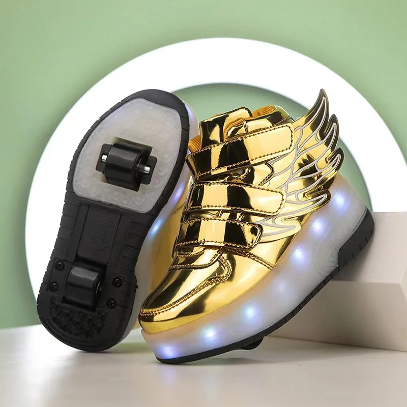 Children's Charging Rampage Walking Shoes with Automatic Light, Single Row Roller Skate Sneakers, LED Illuminated Boots Gift
Children's Charging Rampage Walking Shoes with Automatic Light, Single Row Roller Skate Sneakers, LED Illuminated Boots Gift