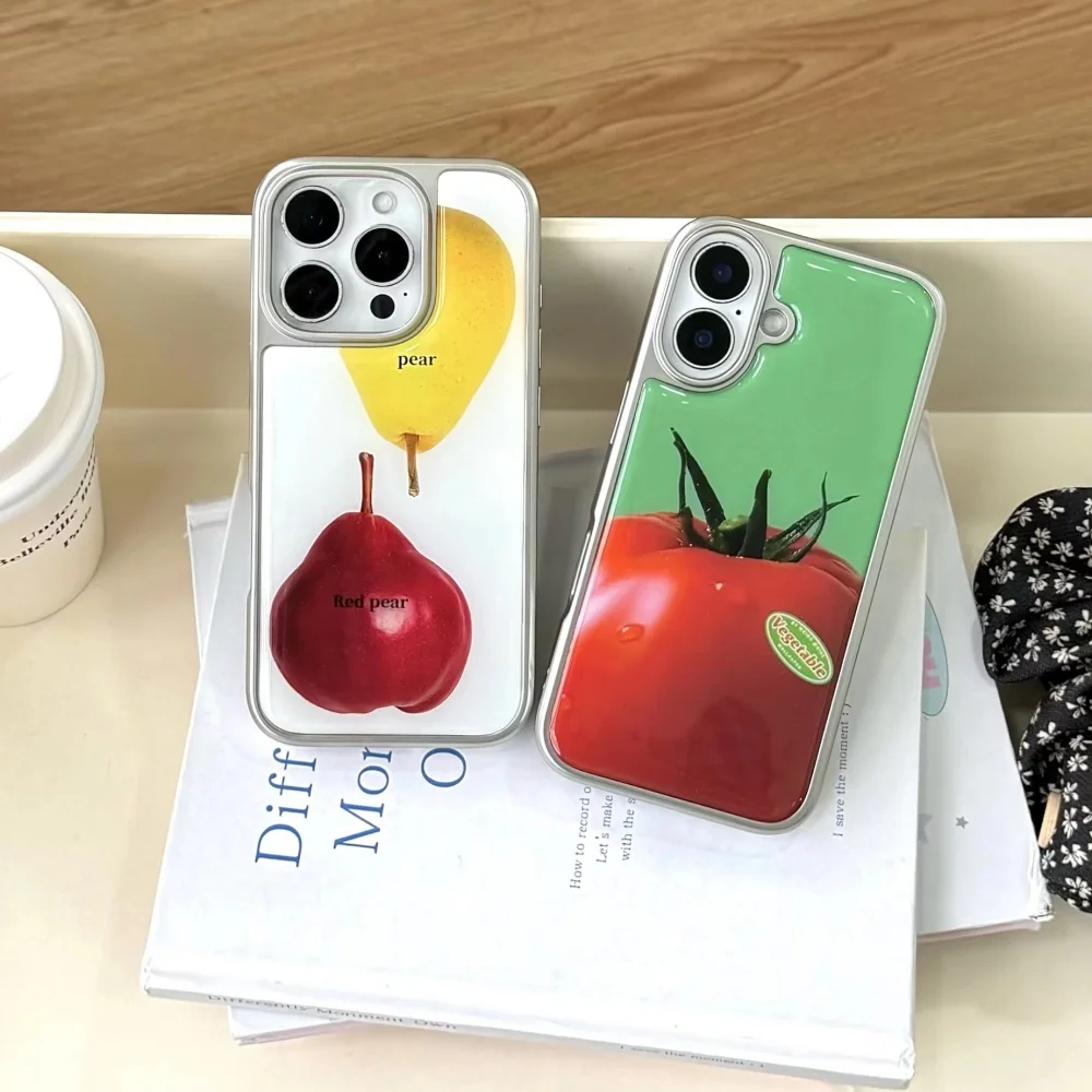 Креативный чехол для телефона с гальваническим покрытием из смолы с грушей и помидорами для iPhone 17, Air 16 Pro Max 15, 14 Plus, 13, 12, 11, задняя крышка
Креативный чехол для телефона с гальваническим покрытием из смолы с грушей и помидорами для iPhone 17, Air 16 Pro Max 15, 14 Plus, 13, 12, 11, задняя крышка