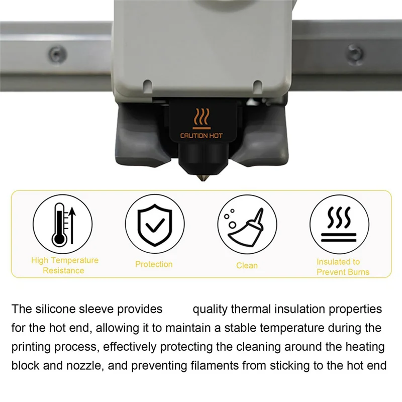 Изысканные силиконовые носки Mini Hotend, 300г. ℃ Силиконовый чехол для высокотемпературного блока нагревателя для Bambu-Lab A1/A1 Mini, 5 шт.
Изысканные силиконовые носки Mini Hotend, 300г. ℃ Силиконовый чехол для высокотемпературного блока нагревателя для Bambu-Lab A1/A1 Mini, 5 шт.