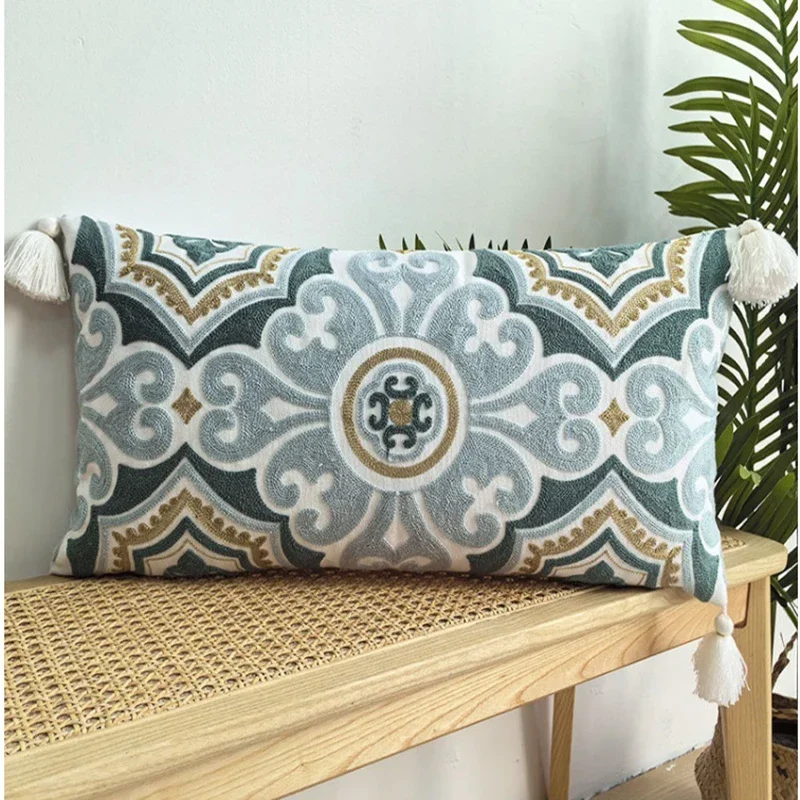 30X60CM American Retro Embroidered Cushion Cover 2024 Light Luxury Pillow Covers Decorative Long Waist Throw Pillow Cases
30X60CM American Retro Embroidered Cushion Cover 2024 Light Luxury Pillow Covers Decorative Long Waist Throw Pillow Cases