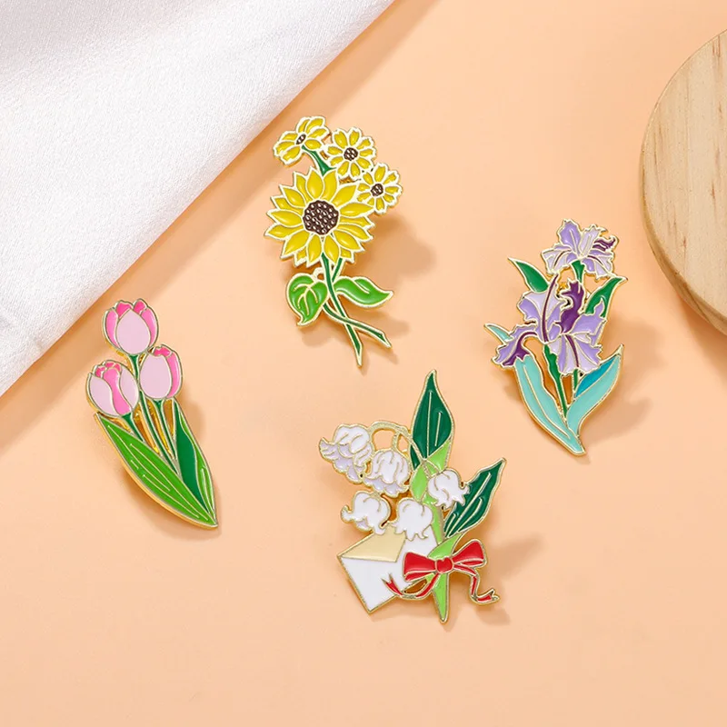 Cute Cartoon Flower Brooches Badge Sunflower Tulip Iris Rose DIY Clothes Bags Shoes Scarf Tshirt Jeans Pins Fashion Accessories
Cute Cartoon Flower Brooches Badge Sunflower Tulip Iris Rose DIY Clothes Bags Shoes Scarf Tshirt Jeans Pins Fashion Accessories