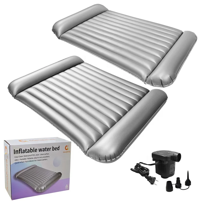 Built-in Pillow Inflatable Air Bed Massage Water Mattress
Built-in Pillow Inflatable Air Bed Massage Water Mattress