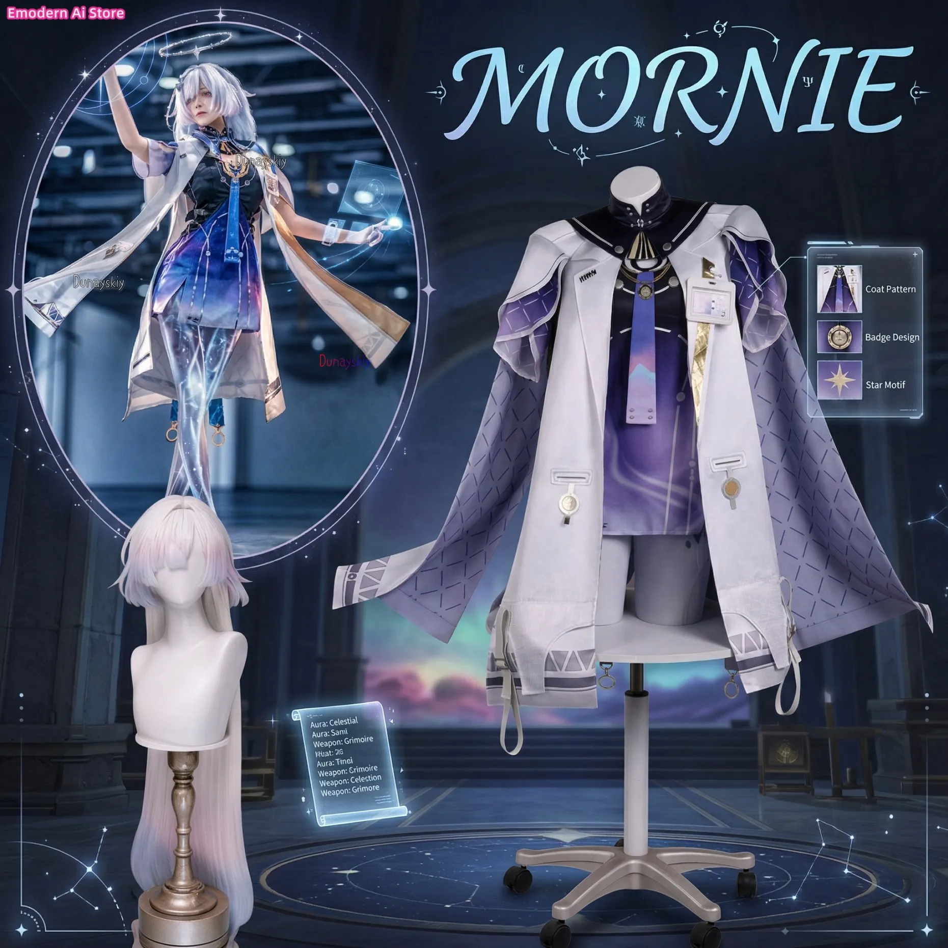 Game Wuthering Waves Mornye Cosplay Costume Wig Dress Full Sets Clothing Halloween Carnival Comic Party Play Role Clothes
Game Wuthering Waves Mornye Cosplay Costume Wig Dress Full Sets Clothing Halloween Carnival Comic Party Play Role Clothes