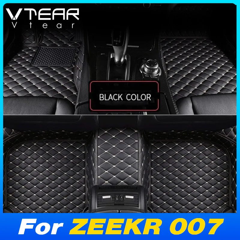 Vtear Car Floor Carpet 3PCS PU Leather Pads Protector Waterproof DustProof Interior Modification Accessories For ZEEKR 007 2024
Vtear Car Floor Carpet 3PCS PU Leather Pads Protector Waterproof DustProof Interior Modification Accessories For ZEEKR 007 2024
