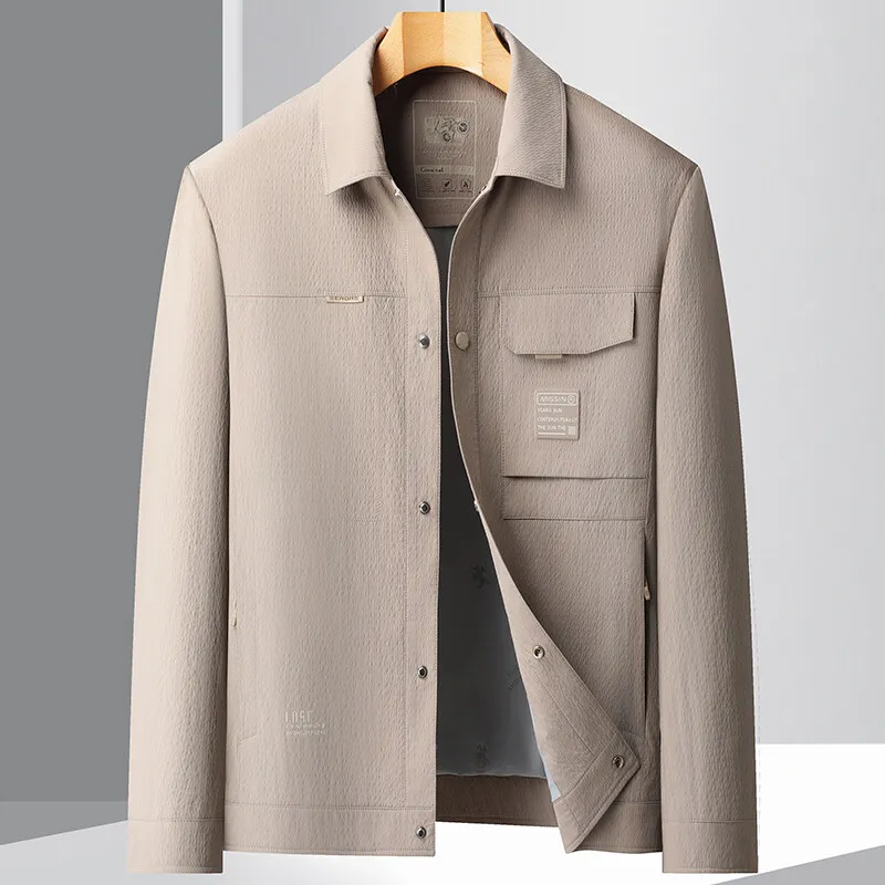 Middle-Aged Business Casual Jacket Spring Autumn Lapel Versatile Comfortable High-End Light Luxury New Coat for Men
Middle-Aged Business Casual Jacket Spring Autumn Lapel Versatile Comfortable High-End Light Luxury New Coat for Men