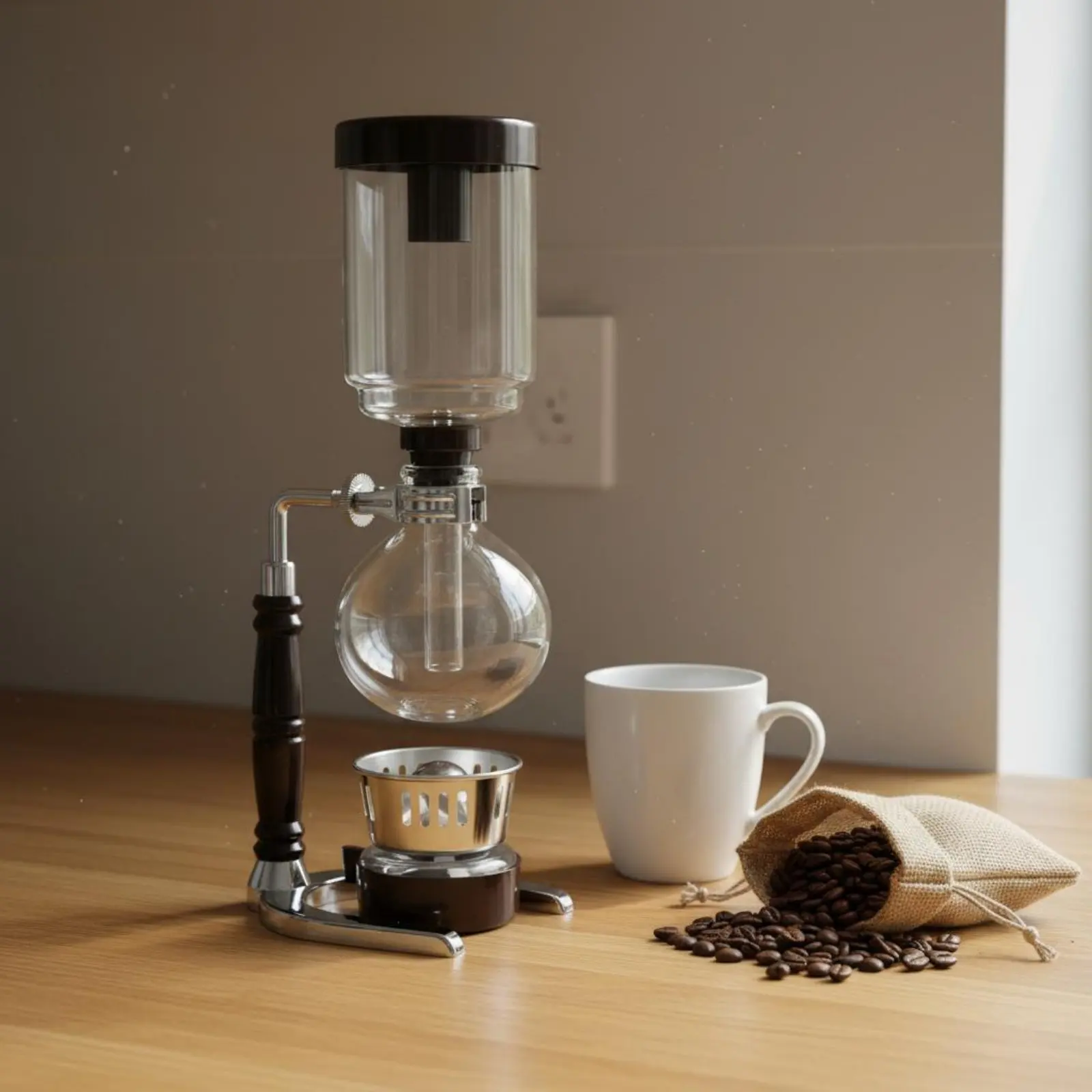 Siphon Coffee Brewer Traditional Design Vacuum Coffee Brewer Glass Vacuum Brewer Manual Brew for Home Baristas
Siphon Coffee Brewer Traditional Design Vacuum Coffee Brewer Glass Vacuum Brewer Manual Brew for Home Baristas