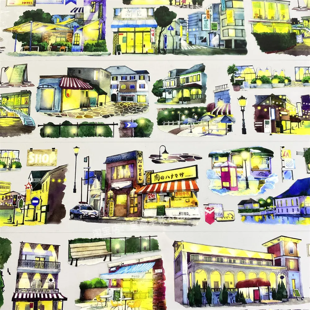 Journal W44 Lanterns Town Street Landscaping Antique PETscrapbooking Sticker
Journal W44 Lanterns Town Street Landscaping Antique PETscrapbooking Sticker