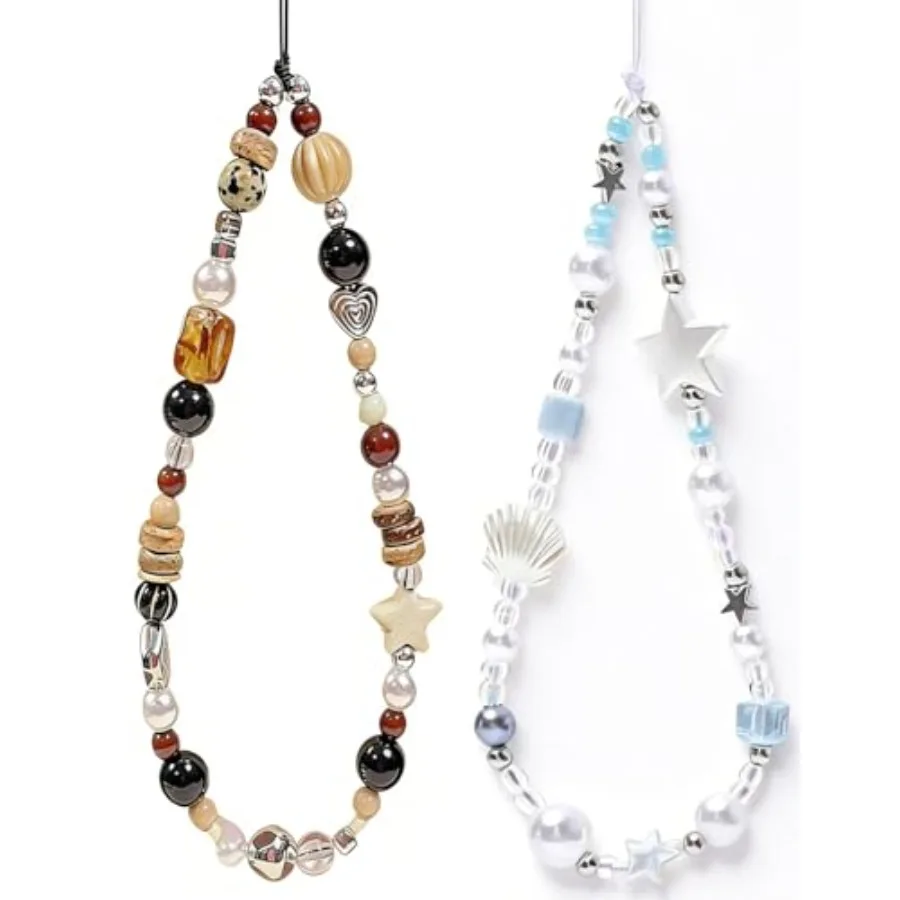 2 Pcs Phone Charm Strap Universal H Phone Wrist Strap Camera Lanyard Pearl Beaded Cute Chain String Accessories Universal for i
2 Pcs Phone Charm Strap Universal H Phone Wrist Strap Camera Lanyard Pearl Beaded Cute Chain String Accessories Universal for i