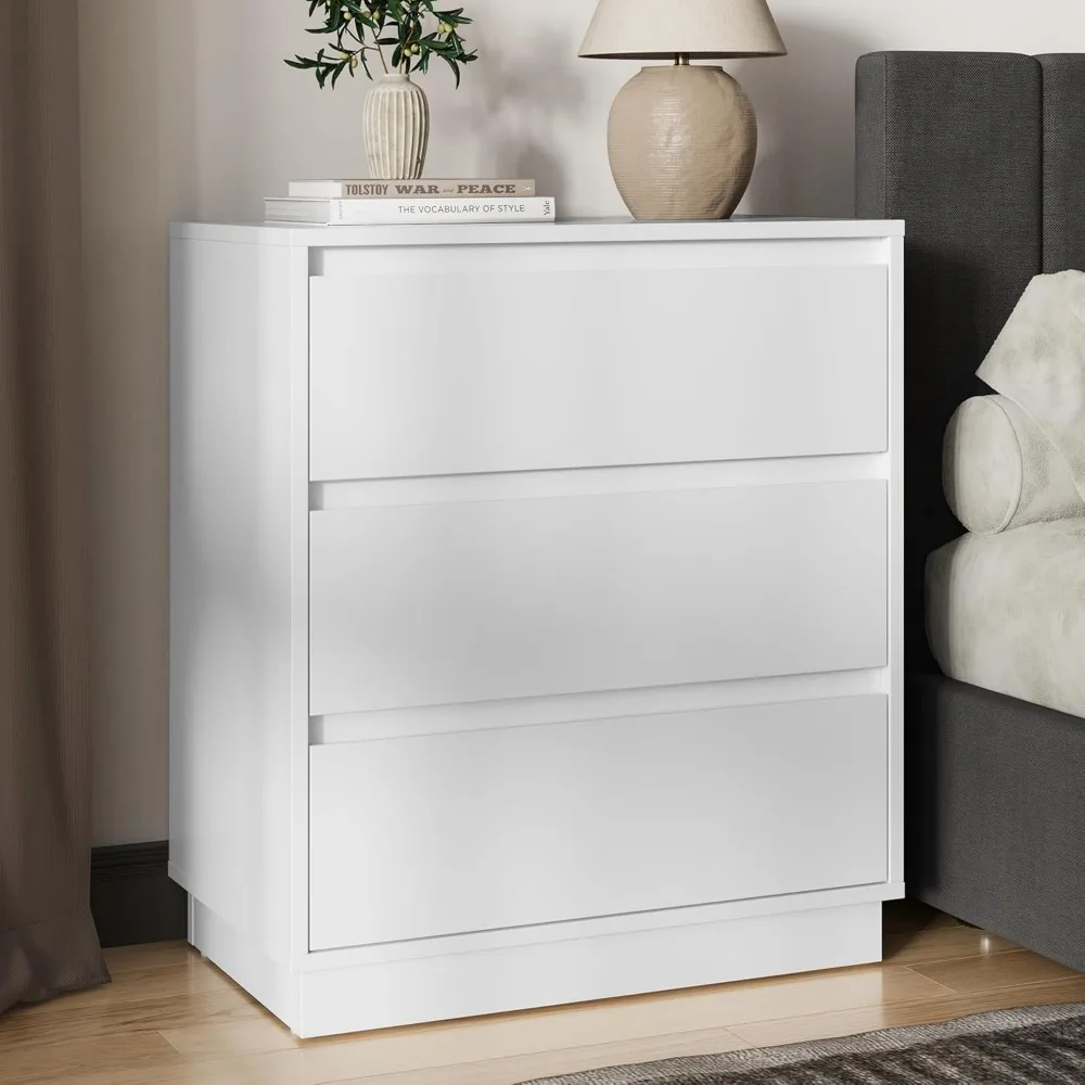 RoyaCraft Wide Nightstand with 3 Drawers, White Nightstand for Bedroom, Large End Table Bedside Table for Home and Office
RoyaCraft Wide Nightstand with 3 Drawers, White Nightstand for Bedroom, Large End Table Bedside Table for Home and Office