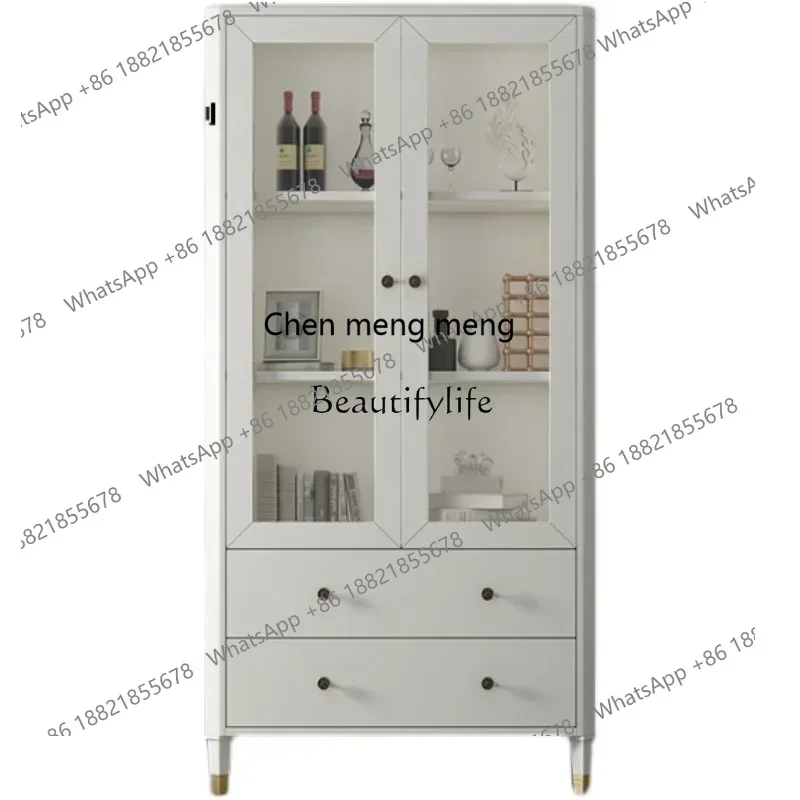 New Arrivals American light luxury solid wood double door wardrobe simple modern lockerss 7304
New Arrivals American light luxury solid wood double door wardrobe simple modern lockerss 7304