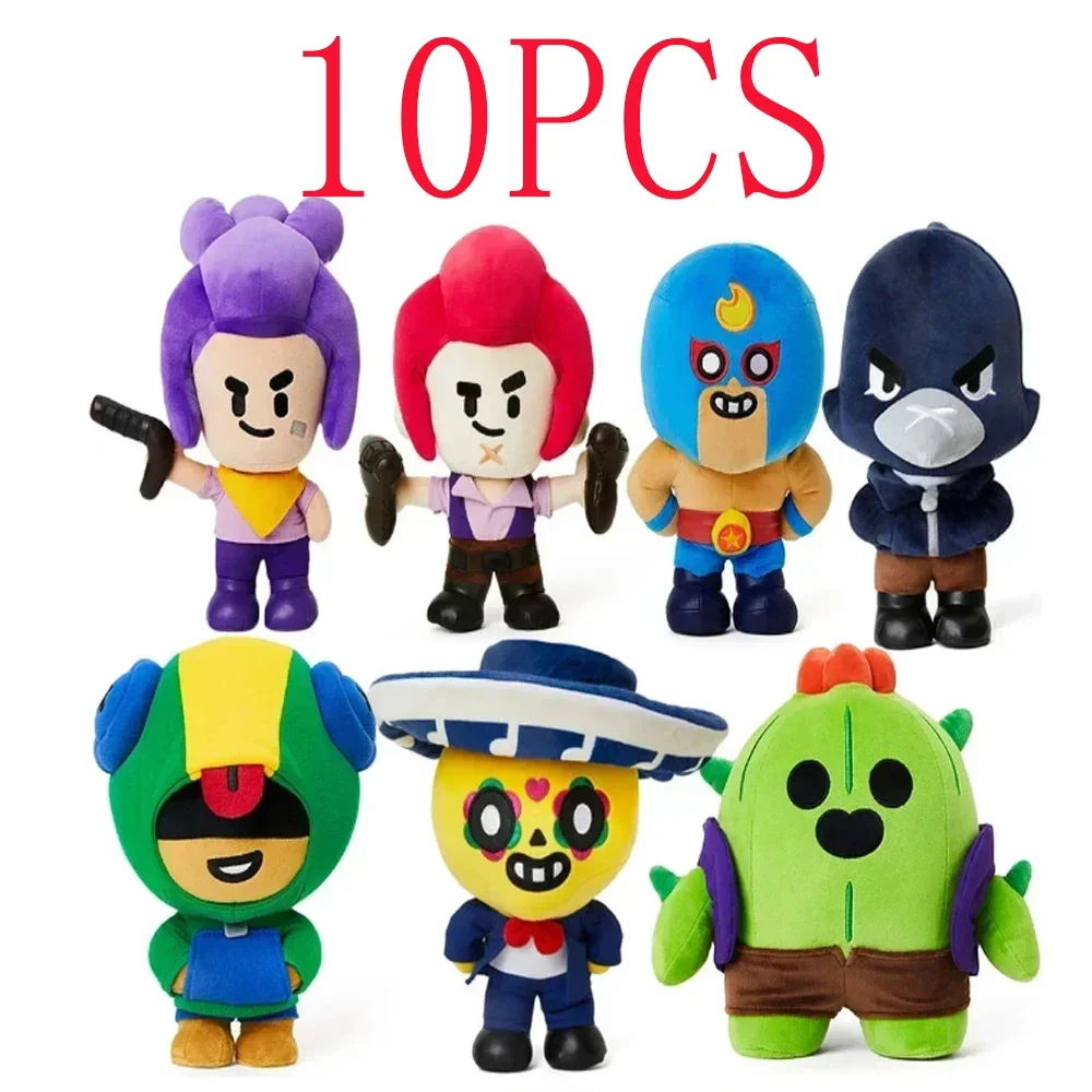 10PCS Brawl Plush Spike Shelly Clot Leon Poco Stars Plush Toy Stuff Pillow Dolls Game Characters For Children Christmas Gifts
10PCS Brawl Plush Spike Shelly Clot Leon Poco Stars Plush Toy Stuff Pillow Dolls Game Characters For Children Christmas Gifts