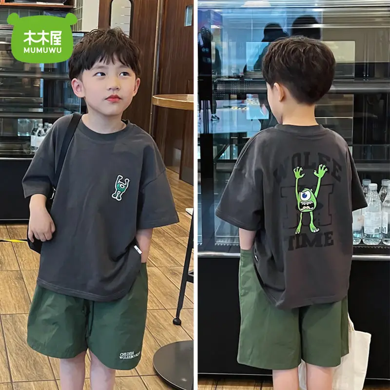 Children's Clothing 2022 Summer Boy's Medium and Big Children's Green Eye Monster Short Sleeve T-shirt Half Sleeve Top
Children's Clothing 2022 Summer Boy's Medium and Big Children's Green Eye Monster Short Sleeve T-shirt Half Sleeve Top