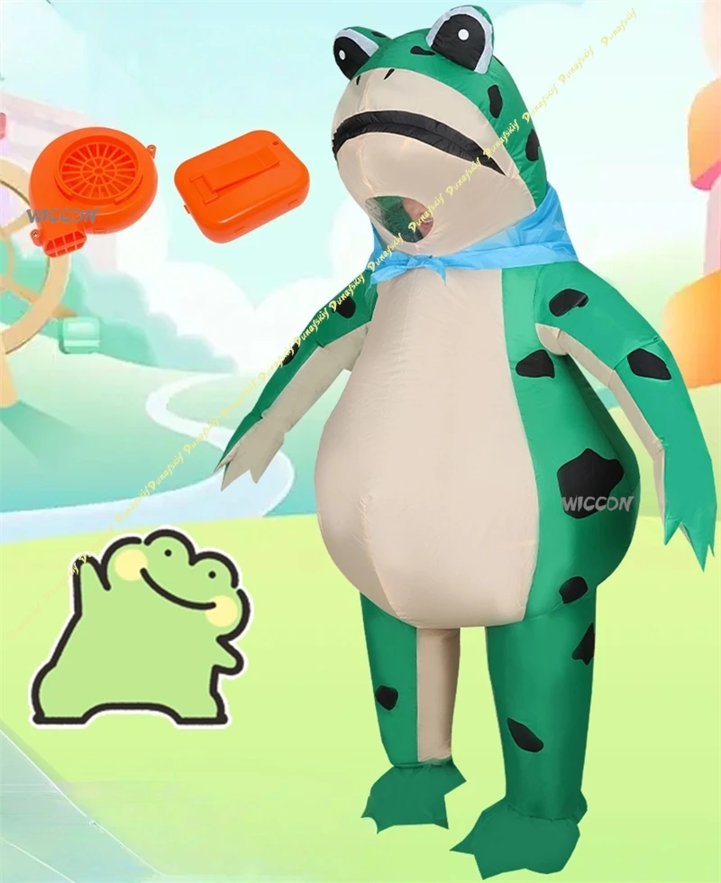 Lovely Inflatable Frog Costume Cute Full Body Frog Plush Suit Cosplay Role Play Outfit For Halloween Party
Lovely Inflatable Frog Costume Cute Full Body Frog Plush Suit Cosplay Role Play Outfit For Halloween Party