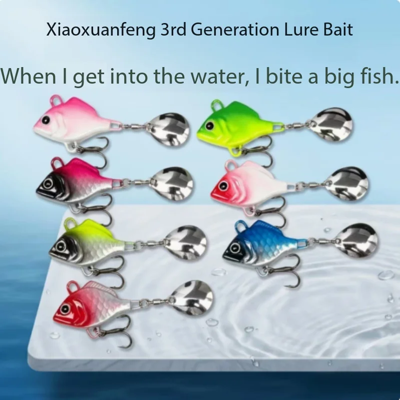 Fishing Lure Set Little Whirlwind VIB Rotating Spinner Blade Vibration Hard Bait Freshwater Saltwater for White Tip Bass Perch
Fishing Lure Set Little Whirlwind VIB Rotating Spinner Blade Vibration Hard Bait Freshwater Saltwater for White Tip Bass Perch
