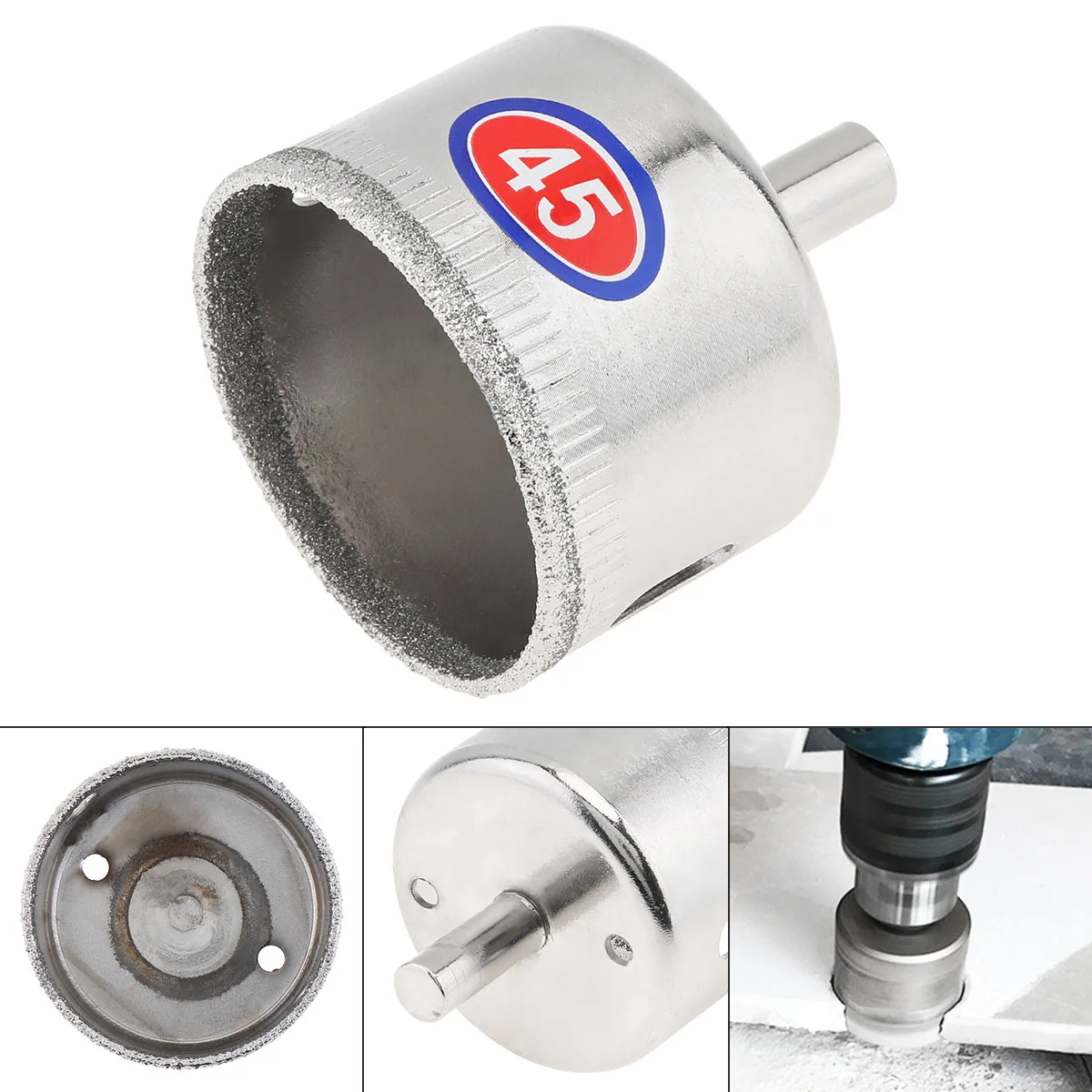 Diamond Coated Core Hole Saw Drill Bit Kit 45mm 55mm 75mm Glass Drill Hole Opener for Tile Glass Ceramic Hole Saw Drilling Bits
Diamond Coated Core Hole Saw Drill Bit Kit 45mm 55mm 75mm Glass Drill Hole Opener for Tile Glass Ceramic Hole Saw Drilling Bits