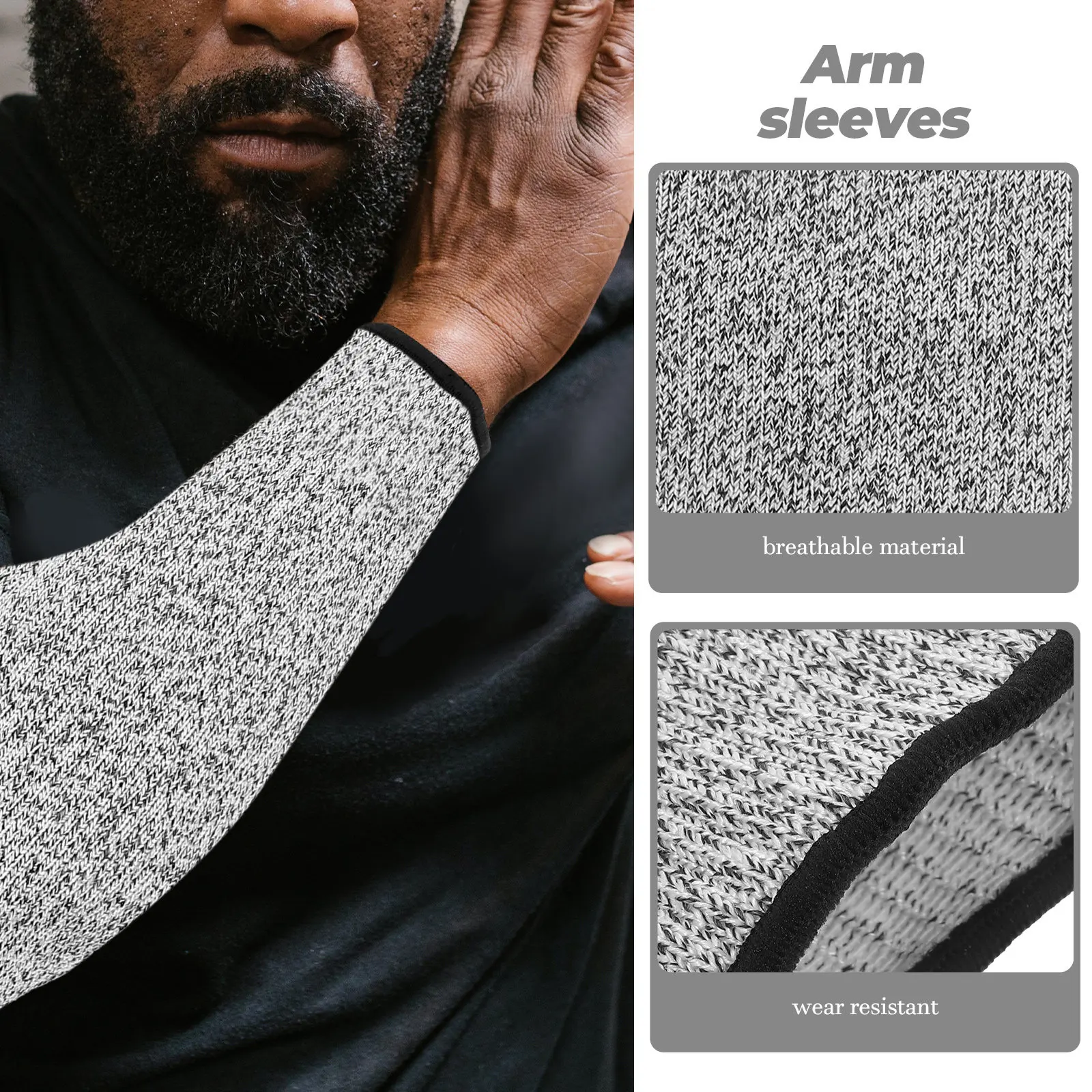1Pair Cut Resistant Arm Sleeves Breathable Flexible Forearm Protection Sleeve for Glass Factory Furniture Garden Work Anti-Cut
1Pair Cut Resistant Arm Sleeves Breathable Flexible Forearm Protection Sleeve for Glass Factory Furniture Garden Work Anti-Cut