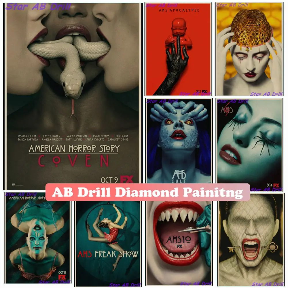 5d Diy Diamond Painting AB Drill American Horror Story Movie Cross Stitch Kit Wall Art Picture Sticker Embroidery Handmade Gifts
5d Diy Diamond Painting AB Drill American Horror Story Movie Cross Stitch Kit Wall Art Picture Sticker Embroidery Handmade Gifts