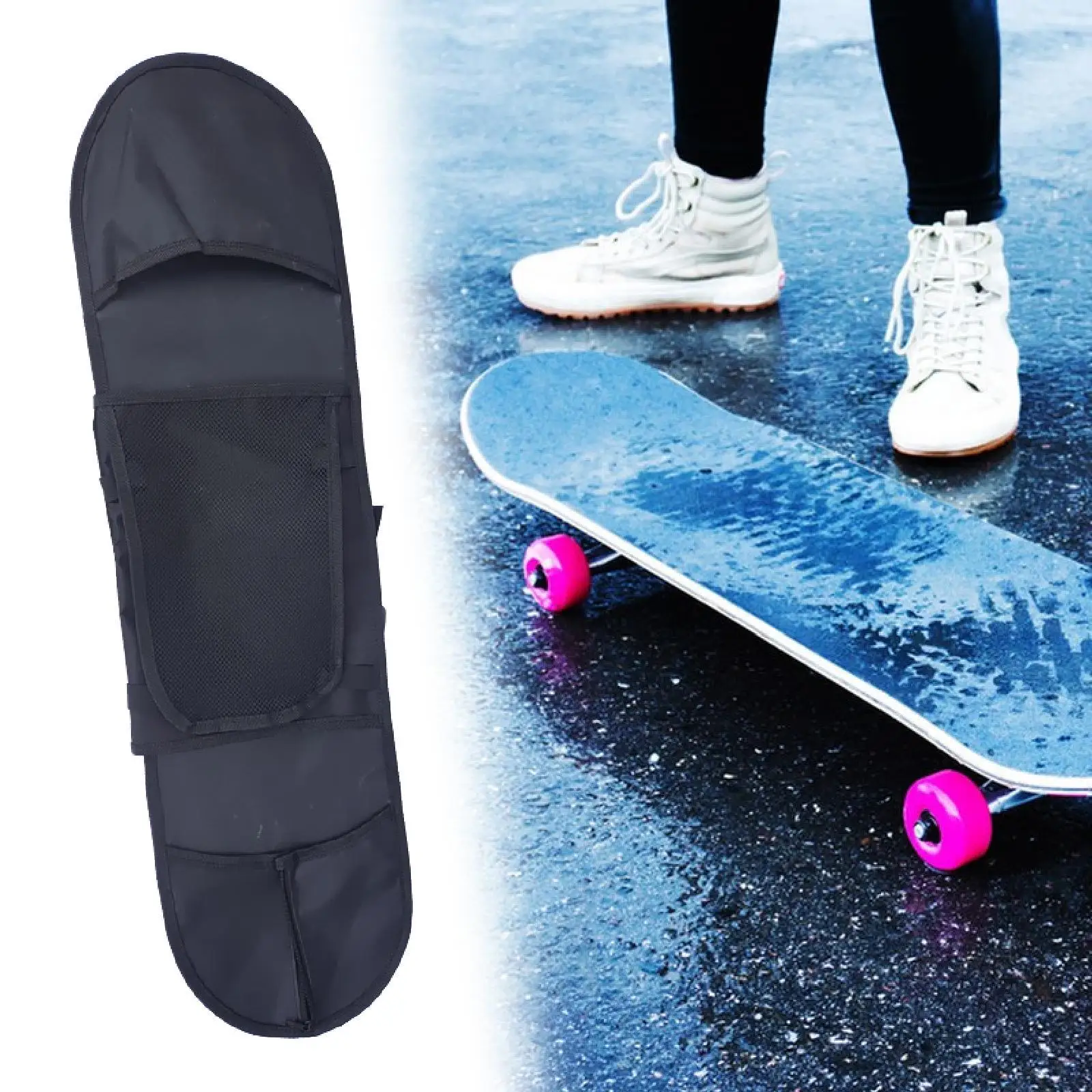 Чехол для хранения сумки для скейтборда, универсальный для путешествий на открытом воздухе с регулируемым ремешком, портативный для мужчин и женщин, сумка для переноски, сумка на плечо
Чехол для хранения сумки для скейтборда, универсальный для путешествий на открытом воздухе с регулируемым ремешком, портативный для мужчин и женщин, сумка для переноски, сумка на плечо