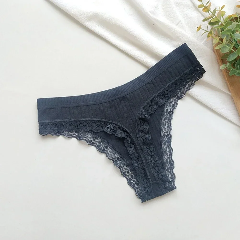 Sexy Lingere Cotton Thong Women Lace Underwear Brief Panty Solid Breathable G-String See Through Erotic Knickers
Sexy Lingere Cotton Thong Women Lace Underwear Brief Panty Solid Breathable G-String See Through Erotic Knickers