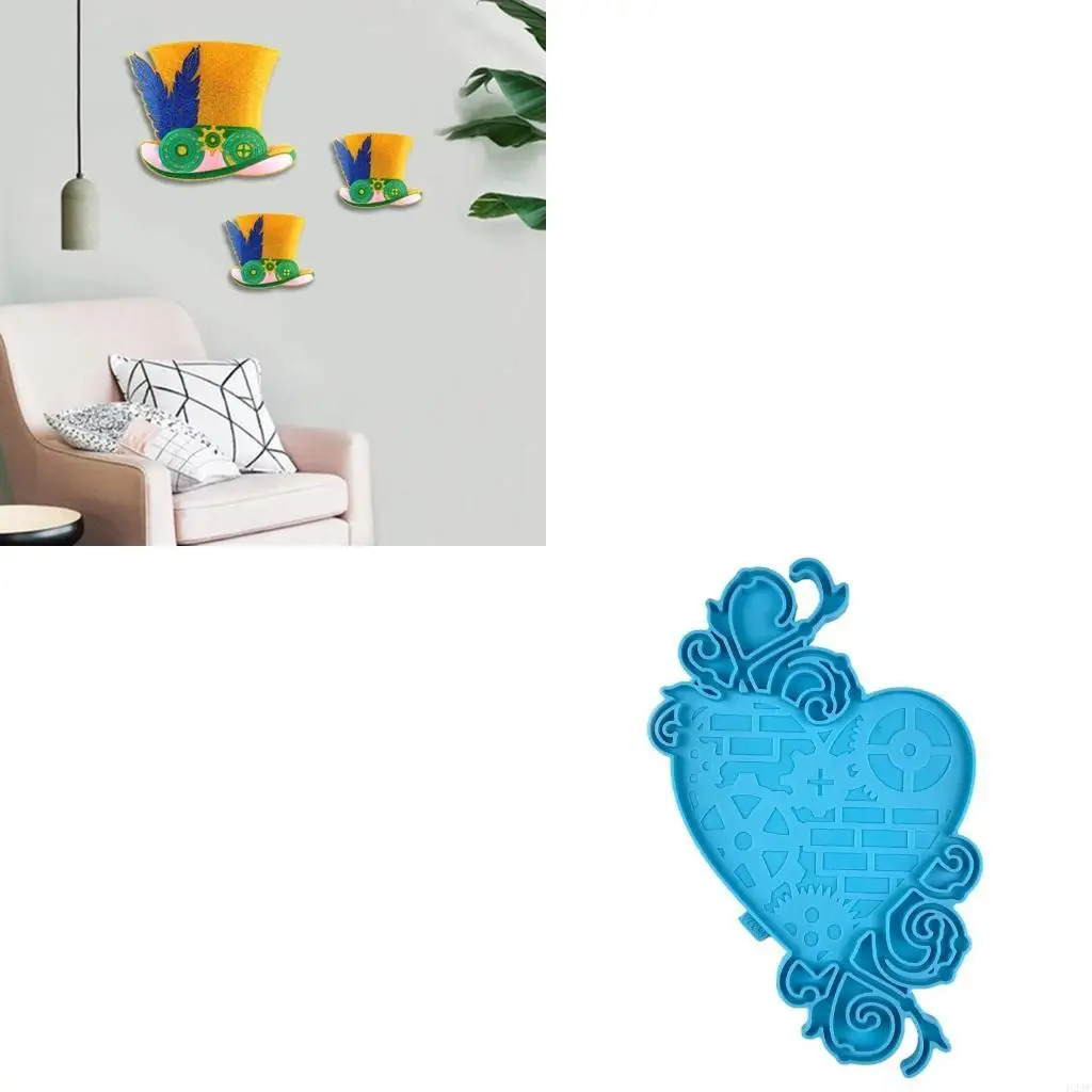 Christmas Love Hat Gear Decor Resin Mold DIY Silicone for Butterfly Mold Wall Hanging Decoration Epoxy Mold for Pendant
Christmas Love Hat Gear Decor Resin Mold DIY Silicone for Butterfly Mold Wall Hanging Decoration Epoxy Mold for Pendant