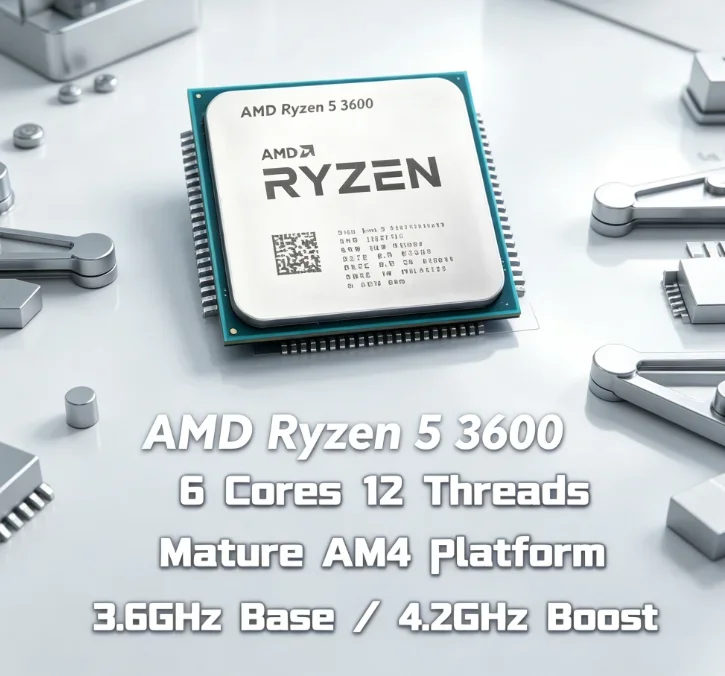 AMD Ryzen 5 3600 PC Builder Popular CPU 6 Core 12 Thread 3.6GHz 7NM AM4 Socket Gaming Desktop Processor No Box
AMD Ryzen 5 3600 PC Builder Popular CPU 6 Core 12 Thread 3.6GHz 7NM AM4 Socket Gaming Desktop Processor No Box